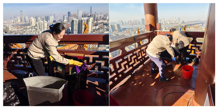 以潔為筆，繪就黃鶴樓新顏 ！